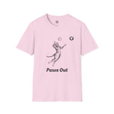 Cat Volleyball T-Shirt - Paws Out!