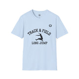 Track and Field T-Shirt with Long Jumper in Varsity Letters Design