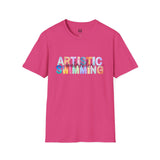 Watercolor Artistic Swimming T-Shirt - Celebrating the grace and beauty of the sport!