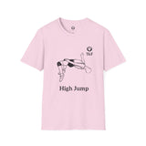 High Jumper Unisex T-Shirt - Take flight and show your pride for this event of power, skill and technique