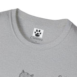 Cat Long Jump Unisex Softstyle T-Shirt