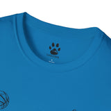 Basketball Cat Unisex T-Shirt - Feline Fun from our Catletics Collection