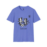 Soccer Kittens Unisex T-Shirt - Some Soccer Fun From the Catletics Collection