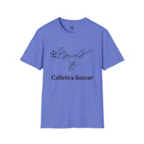 Cat in Goal Unisex T-Shirt -  Catletics Collection Soccer Cat