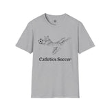 Cat in Goal Unisex T-Shirt -  Catletics Collection Soccer Cat