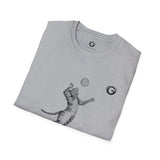 Cat Volleyball T-Shirt - Paws Out!