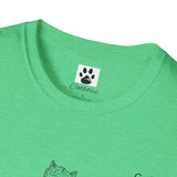 Cat Long Jump Unisex Softstyle T-Shirt