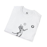 Cat Volleyball T-Shirt - Paws Out!