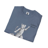Cat Soccer Unisex Softstyle T-Shirt