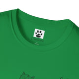 Cat Long Jump Unisex Softstyle T-Shirt