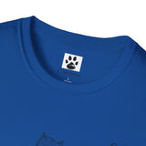 Cat Long Jump Unisex Softstyle T-Shirt
