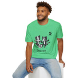 Soccer Kittens Unisex T-Shirt - Some Soccer Fun From the Catletics Collection