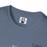 Cat Soccer Unisex Softstyle T-Shirt