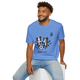 Soccer Kittens Unisex T-Shirt - Some Soccer Fun From the Catletics Collection