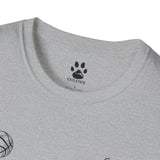 Basketball Cat Unisex T-Shirt - Feline Fun from our Catletics Collection