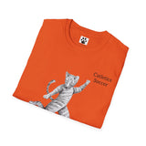 Cat Soccer Unisex Softstyle T-Shirt