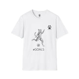 Soccer Cat Unisex T-Shirt - #GOALS from the Catletics Collection