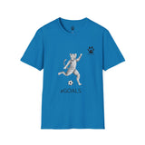 Soccer Cat Unisex T-Shirt - #GOALS from the Catletics Collection