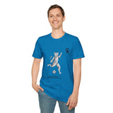 Soccer Cat Unisex T-Shirt - #GOALS from the Catletics Collection