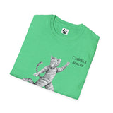 Cat Soccer Unisex Softstyle T-Shirt
