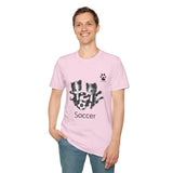 Soccer Kittens Unisex T-Shirt - Some Soccer Fun From the Catletics Collection