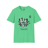 Soccer Kittens Unisex T-Shirt - Some Soccer Fun From the Catletics Collection