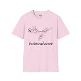 Cat in Goal Unisex T-Shirt -  Catletics Collection Soccer Cat