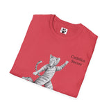 Cat Soccer Unisex Softstyle T-Shirt