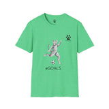 Soccer Cat Unisex T-Shirt - #GOALS from the Catletics Collection