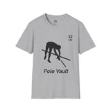 Pole Vaulter T-Shirt - Flying Over the Bar