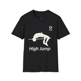 High Jump Unisex T-Shirt - Takes Flight Over the Bar
