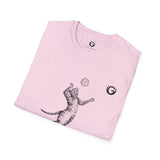 Cat Volleyball T-Shirt - Paws Out!