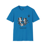 Soccer Kittens Unisex T-Shirt - Some Soccer Fun From the Catletics Collection