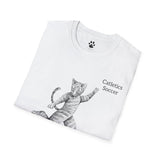 Cat Soccer Unisex Softstyle T-Shirt
