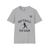 Softball T-Shirt with Classic Varsity Lettering