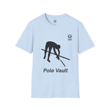 Pole Vaulter T-Shirt - Flying Over the Bar