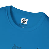 Cat Long Jump Unisex Softstyle T-Shirt