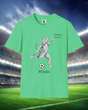 Cat Soccer Unisex Softstyle T-Shirt