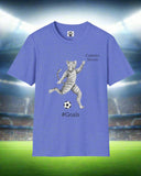 Cat Soccer Unisex Softstyle T-Shirt