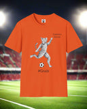 Cat Soccer Unisex Softstyle T-Shirt