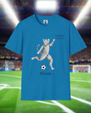 Cat Soccer Unisex Softstyle T-Shirt